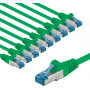 Goobay CAT 6A S/FTP (PiMF) patch-kaabel, 5 m, roheline (10 tk)