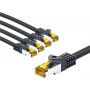 Goobay RJ45 CAT 6A S/FTP (PiMF) patch-kaabel, 500 MHz, CAT 7 toorkaabliga, 2 m, must
