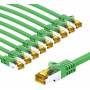 Goobay 69759 RJ45 võrgukaabel CAT 6A S/FTP (PiMF), 500 MHz, CAT 7 toorkaabliga, 5 m, roheline (10 tk)