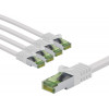 Goobay 69780 CAT 8.1 võrgukaabel, GHMT-sertifitseeritud, S/FTP (PiMF), 5 m, valge (5 tk)