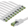Goobay 69786 CAT 8.1 võrgukaabel, GHMT-sertifitseeritud, S/FTP (PiMF), 1 m, valge (10 tk)