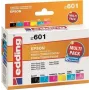 Edding EDD-601 tindikassetid Epson Stylus Photo P50 jaoks, ühilduvad, komplekt must + tsüaan + magenta + foto tsüaan + foto magenta (6 tk)