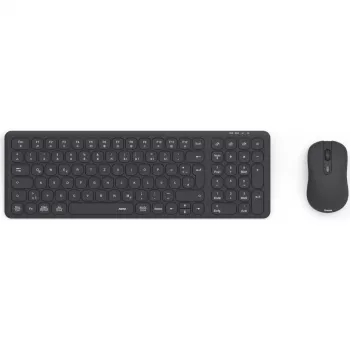 Hama WKM-300 mitme seadme klaviatuuri ja hiire komplekt, juhtmevaba, RF/Bluetooth, must, QWERTZ DE