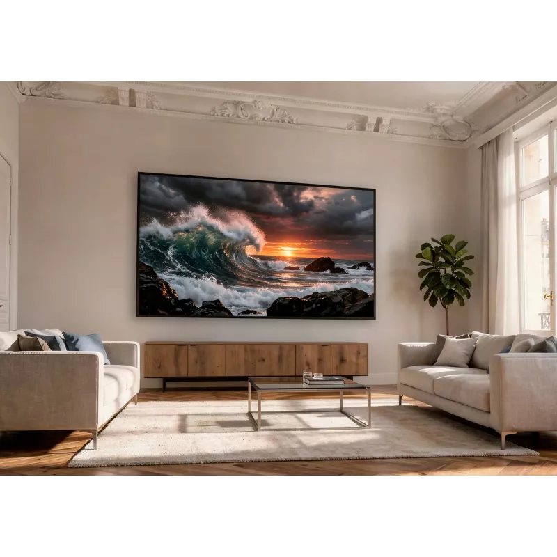 celexon HomeCinema Frame 120 Dynamic Slate kõrge kontrastsusega raamiga projektsiooniekraan, 120″ (304,8 cm)
