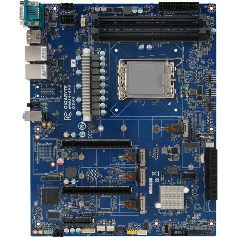 Gigabyte MW34-SP0 Rev. 1.0 emaplaat, ATX, 1700 pesa, DDR4