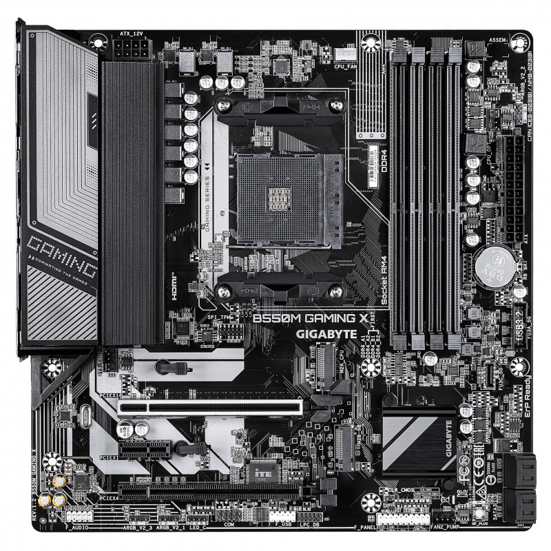 Gigabyte B550M Gaming X emaplaat