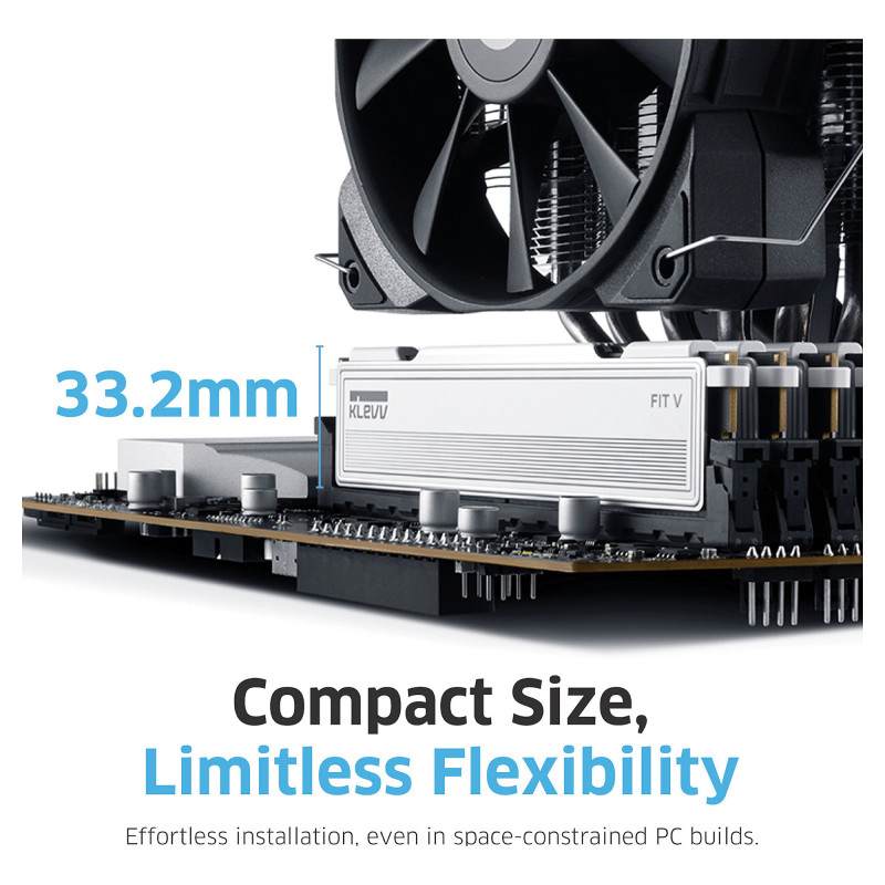 Klevv FIT V KD5AGU880-60A300F DDR5 mälukomplekt, 32 GB (2 x 16 GB), DDR5-6000, CL30