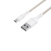 WINX LINK Simple USB–Micro USB kaabel, nailonpunutud, 1 m, valge