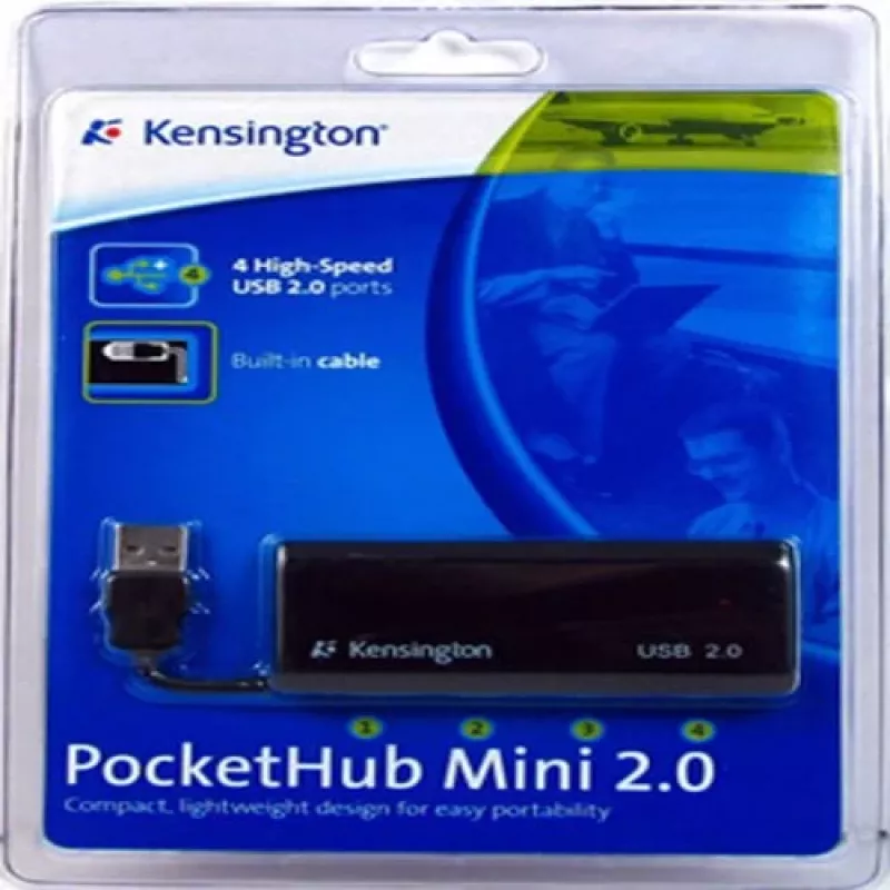 Kensington PocketHUB Mini USB 2.0 jaotur, 4 porti (33399EU)