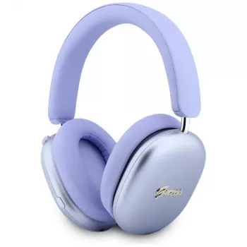 Guess GUE005825 kõrvale toetuvad kõrvaklapid, Bluetooth, Metallic Effect Metal Script Logo, ENC, lilla