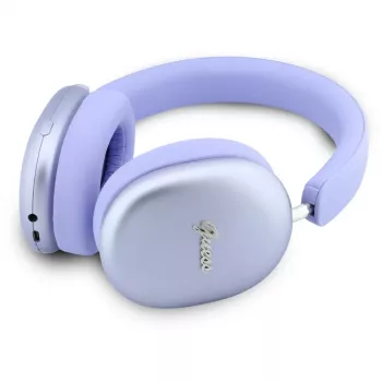 Guess GUE005825 kõrvale toetuvad kõrvaklapid, Bluetooth, Metallic Effect Metal Script Logo, ENC, lilla
