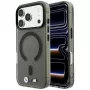 BMW M IML Frosted Metal Logo & Trims MagSafe ümbris iPhone 18 Pro Max / 17 Pro Max telefonile, must