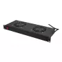 LogiLink FAU102B 19″ ventilaatoriplokk, 2 ventilaatorit, lülitiga, 1U, must