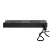 LogiLink FAU102B 19″ ventilaatoriplokk, 2 ventilaatorit, lülitiga, 1U, must