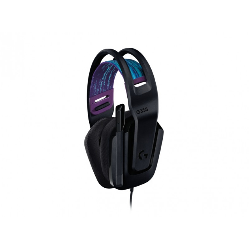 Logitech G335 juhtmega mängukõrvaklapid mikrofoniga, 3,5 mm pistik, must