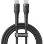 Veger CC03 USB-C–USB-C kaabel, PD 48 V 5 A 240 W, 1,5 m, must