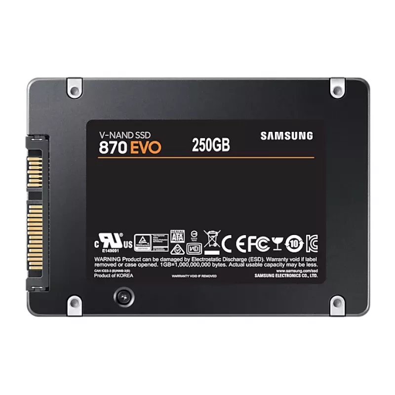 Samsung 870 EVO 250 GB 2,5″ SATA SSD-ketas, MZ-77E250BW