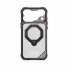 Skinarma Saturn Skin000485 ümbris MagSafe ja RotatingKick Standiga iPhone 18 Pro Max / 17 Pro Max jaoks, must