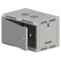 Alantec SW-6U-600-500-N-DMJ-OP-RP-B-S 19-tolline seinakapp 6U 600x500, jagamata, ühe tiivaga metalluks, hall, lamepakis