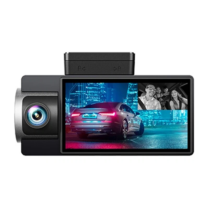 WOLFBOX i17 videoregistraator, 4K esikaamera + 2,5K tagakaamera + 1080p salongikaamera, Wi-Fi, 64 GB