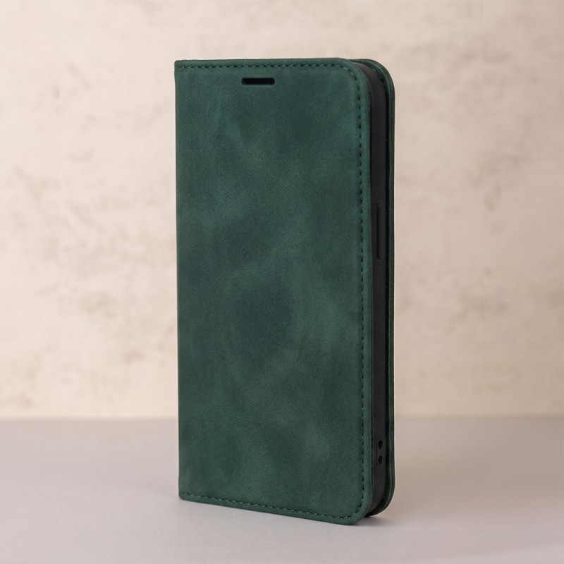 TFO Smart Suede ümbris iPhone 17 Pro 6,3 / iPhone 18 Pro 6,3 jaoks, roheline