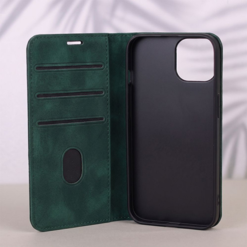 TFO Smart Suede ümbris iPhone 17 Pro 6,3 / iPhone 18 Pro 6,3 jaoks, roheline