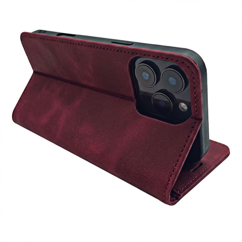 TFO Smart Suede ümbris iPhone 17 Pro 6,3 / iPhone 18 Pro 6,3 jaoks, bordoo