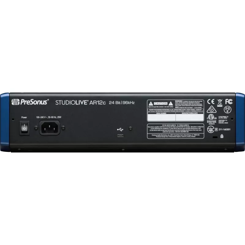 PreSonus StudioLive AR12c USB helipult