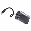SHARGE Flow 3 akupank, 10 000 mAh, 45 W PD, USB-C kaabel, must