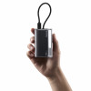 SHARGE Flow 3 akupank, 10 000 mAh, 45 W PD, USB-C kaabel, must
