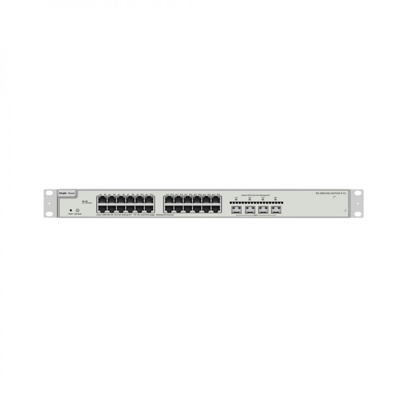 Reyee RG-NBS5200-24GT4XS-P-V2 hallatav PoE-lüliti, 24 porti + 4x SFP+