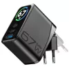 Cellularline TFT Multiport Charger 67 W kiirlaadija, GaN, 2 x USB-C, 1 x USB-A