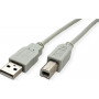 Secomp STANDARD 11.55.3101 USB 2.0 kaabel, A-B tüüp, beež, 0,8 m