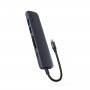 Epico 6in1 Alu USB-C jaotur, 8K, Midnight