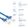 ACT FC2602 ülipaindlik CAT6A S/FTP ühenduskaabel, 2 m, TPE, RJ45, kinnijäämist takistavate pistikutega, sinine