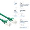 ACT FC2715 ülipaindlik S/FTP CAT6A ühenduskaabel, 15 m, TPE, takerdumiskindlate RJ45-pistikutega, roheline