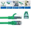 ACT FC2715 ülipaindlik S/FTP CAT6A ühenduskaabel, 15 m, TPE, takerdumiskindlate RJ45-pistikutega, roheline