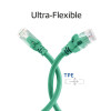 ACT FC1752 U/UTP CAT6A võrgukaabel, TPE, ülipaindlik, RJ45, 0,25 m, roheline