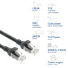 ACT FC1951 CAT6A U/UTP ülipaindlik võrgu ühenduskaabel, 1,5 m, TPE, takerdumiskindlad RJ45, must