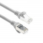 ACT FC2001 CAT6A S/FTP ülipaindlik võrgu ühenduskaabel, 1 m, TPE, takerdumiskindlad RJ45, hall
