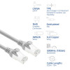 ACT FC2001 CAT6A S/FTP ülipaindlik võrgu ühenduskaabel, 1 m, TPE, takerdumiskindlad RJ45, hall