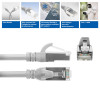 ACT FC2001 CAT6A S/FTP ülipaindlik võrgu ühenduskaabel, 1 m, TPE, takerdumiskindlad RJ45, hall
