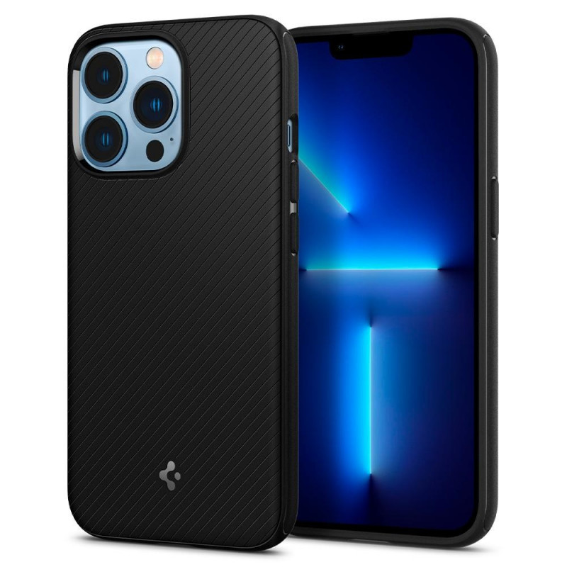 Spigen Mag Armor SPN1735BLK ümbris Apple iPhone 13 Pro jaoks, MagSafe, matt must