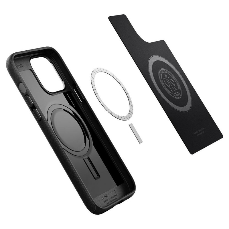 Spigen Mag Armor SPN1735BLK ümbris Apple iPhone 13 Pro jaoks, MagSafe, matt must