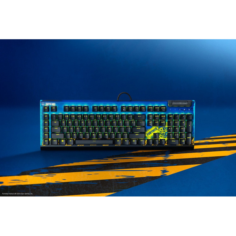 Razer BlackWidow V4 X Fortnite Edition mängu klaviatuur, USB, USA inglise paigutus