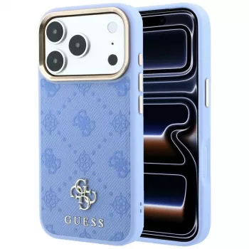 Guess Peony 4G Small Logo MagSafe nutitelefoni ümbris iPhone 18 Pro / 17 Pro jaoks, helesinine