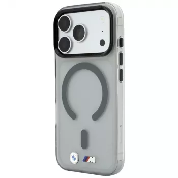 BMW BMW001281 M IML Frosted Metal Logo & Trims MagSafe ümbris iPhone 18 Pro / 17 Pro jaoks, antratsiithall