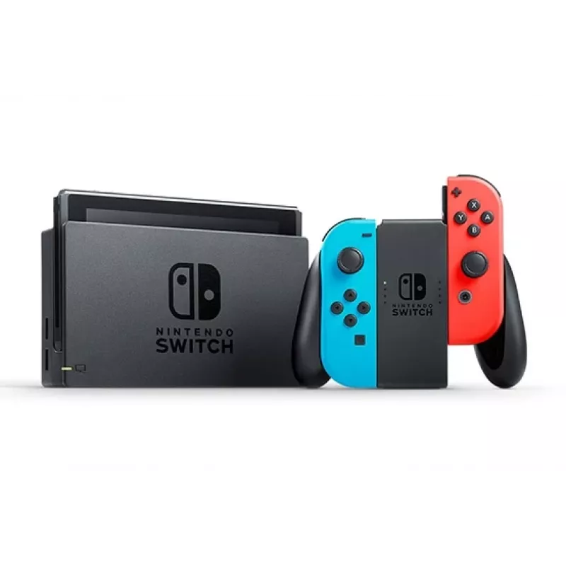 Nintendo Switch (uus muudetud mudel) kaasaskantav mängukonsool, must / sinine / punane, 15,8 cm (6,2 tolli), 32 GB, Wi-Fi