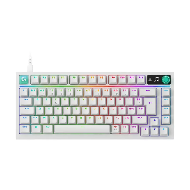 Logitech G316 X 75 klaviatuur, 920-014315, valge, FR