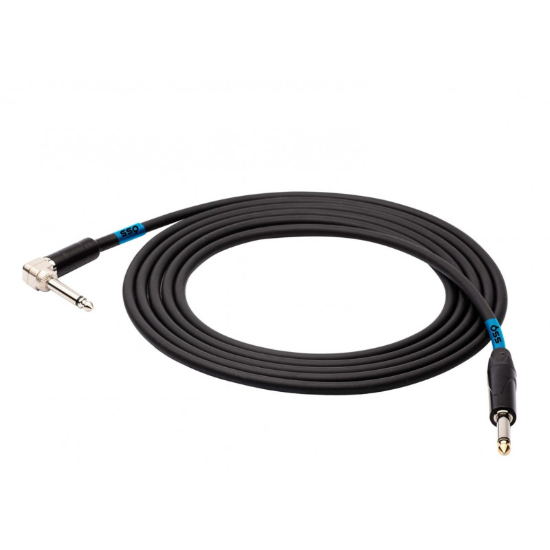 SSQ JMPJMK2 SS-1440 kaabel mono Jack – mono Jack (90-kraadise nurgaga), 2 m, must